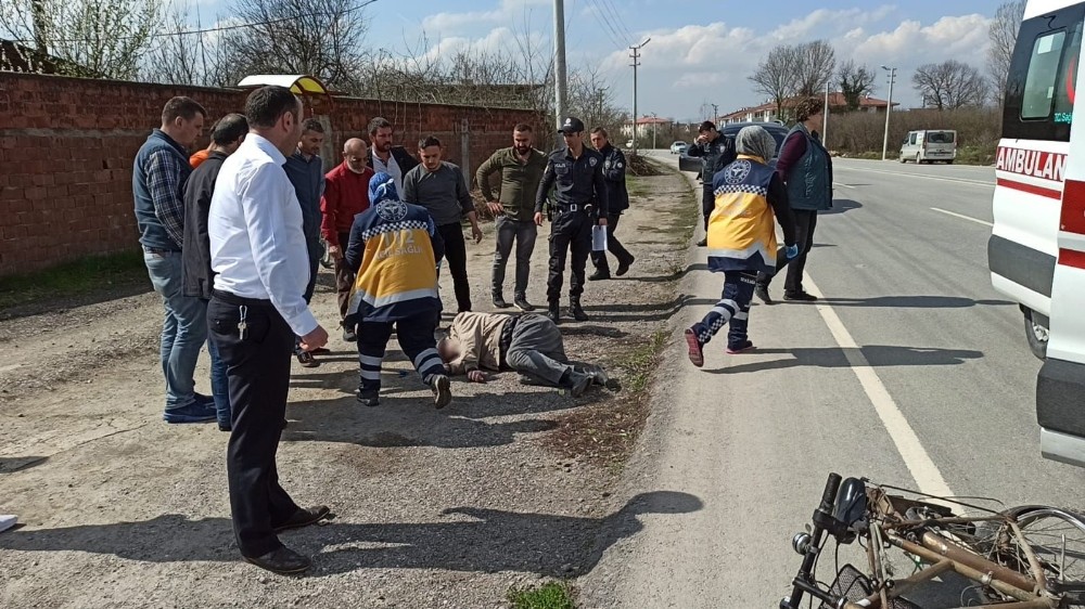 Kazada ağır yaralanan bisiklet sürücüsü kurtarılamadı 