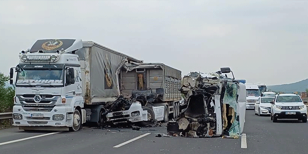 Kazada tırın kupası yola düştü: 1 yaralı