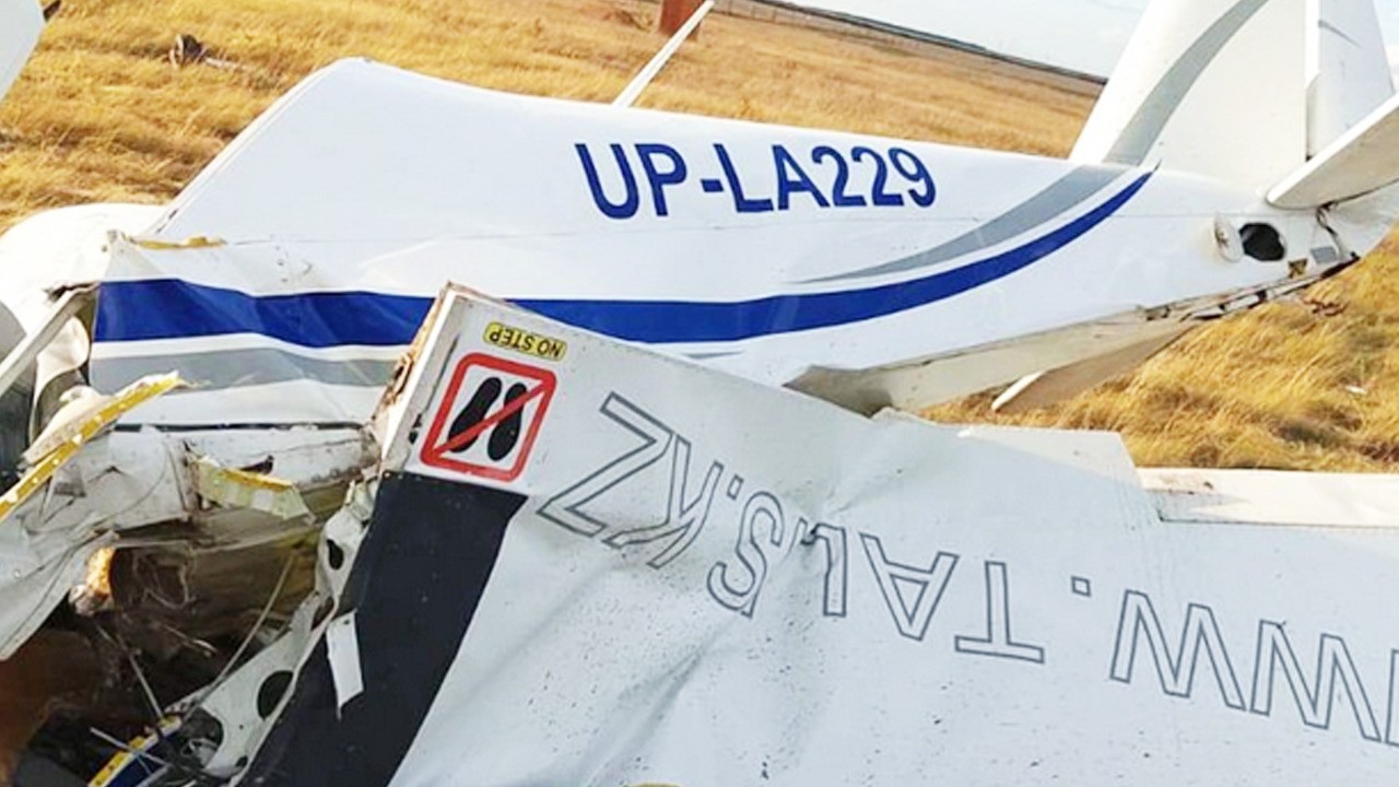 Kazakistan'da uçak kazası: Uçuşu özel sefermiş...