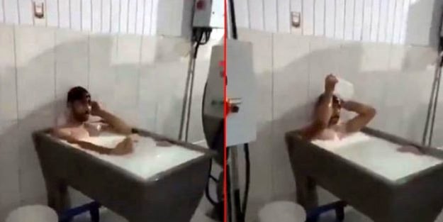 Kazanda banyo yapan şahsın ifadesi şaşırttı
