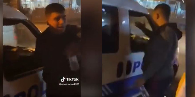 Kazara vurulsalar polis suçlu olacak! Polise kafa tutup hakaret ettiler üzerine bir de skandal videoyu yayınladılar