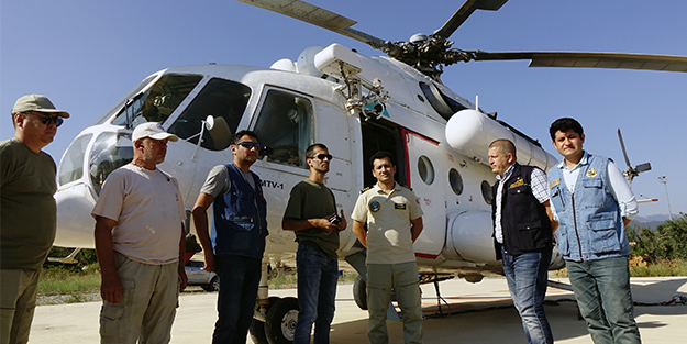 Kazdağları'nda yangınlara karşı helikopter konuşlandırıldı