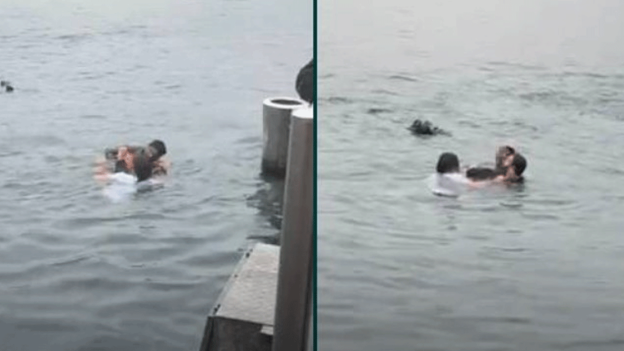 Kadıköy'de can pazarı: 4 engelli vatandaş denize düştü!