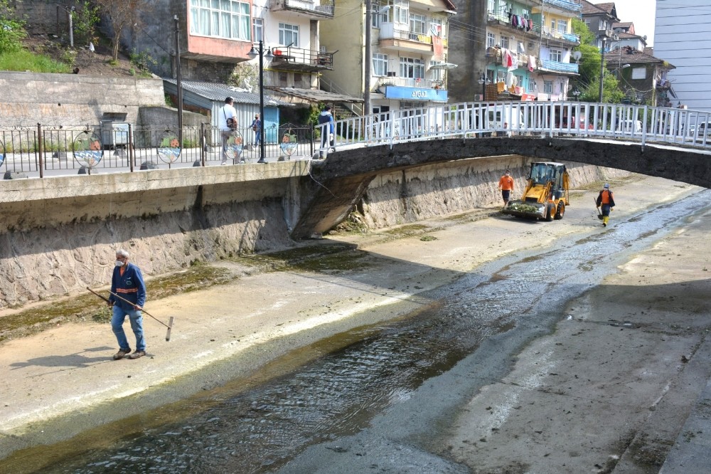 Kdz. Ereğli Belediyesi kentte ki dereleri temizliyor 