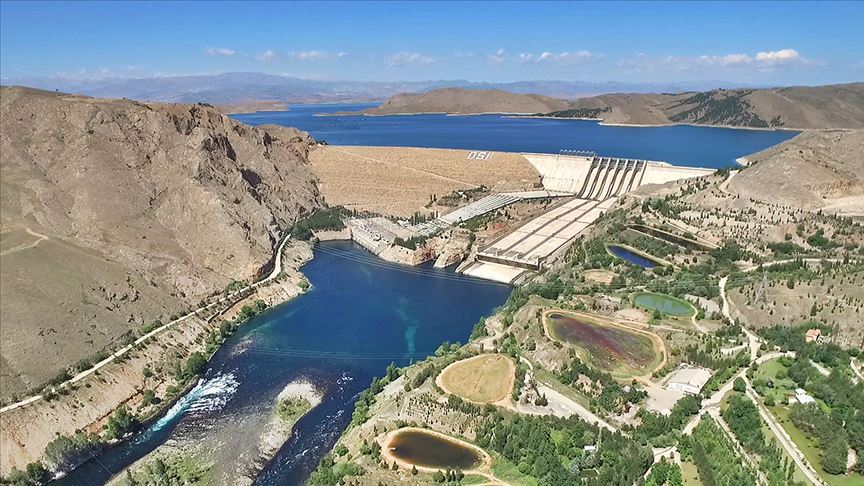 Keban'da 2019'da 9 yılın en yüksek enerji üretimi gerçekleştirildi