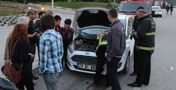 Kediyi kurtarmak için seferber oldular