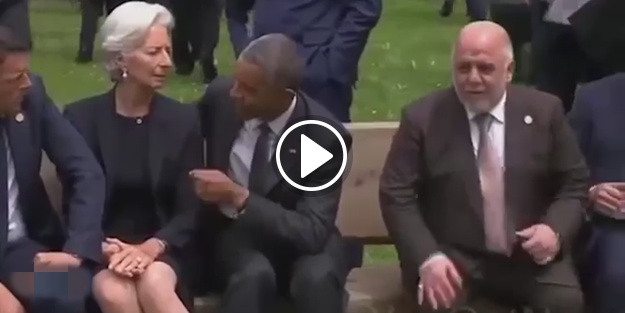Türkiye'yi tehdit eden İbadi'nin Obama karşısında rezil olduğu görüntüler
