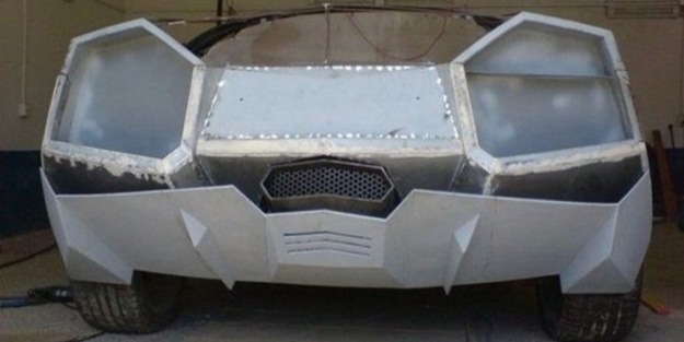 Kendine Lamborghini yaptı!
