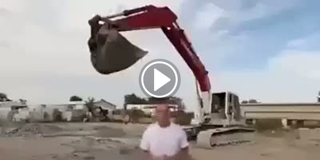 Kepçeyle meydan okudu ama...