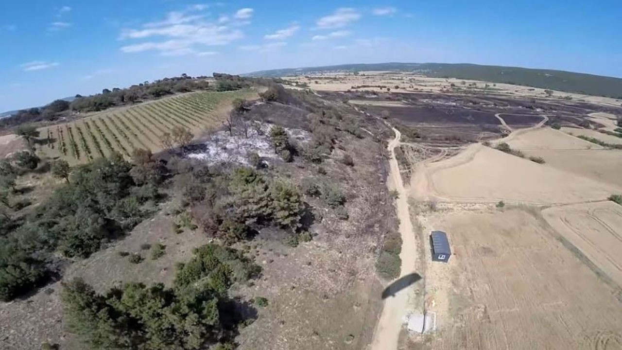 Keşan’daki yangının verdiği zarar