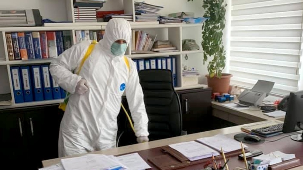 Keskin’de ’korona virüsü’ne karşı dezenfekte çalışmaları 