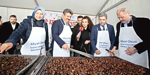 Kestane festivaline akın ettiler