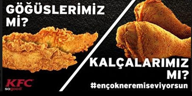 KFC'den tepki çeken reklam!