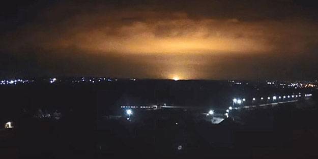 Kharkiv kenti yakınlarında şiddetli patlama