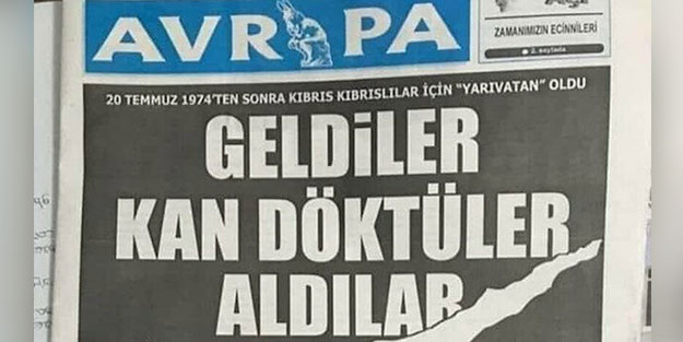 Kıbrıs gazetesinden tepki çeken ifadeler! Skandal Türkiye manşeti