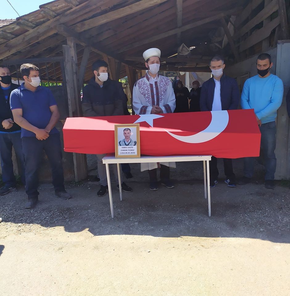 Kıbrıs Gazisi son yolculuğuna uğurlandı 