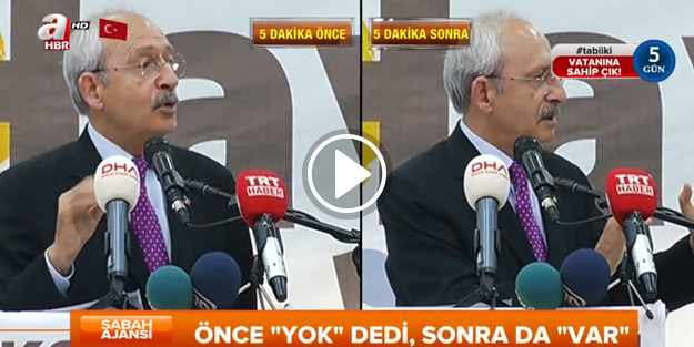 Kılıçdaroğlu ancak 5 dakika dayanabildi, hemen çark etti