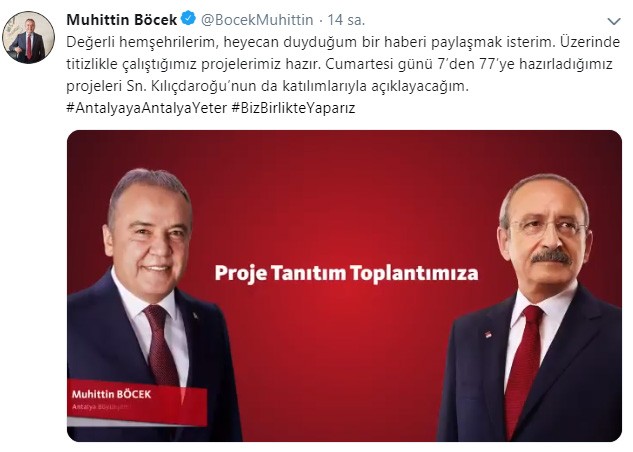 Kılıçdaroğlu Antalya’ya geliyor 