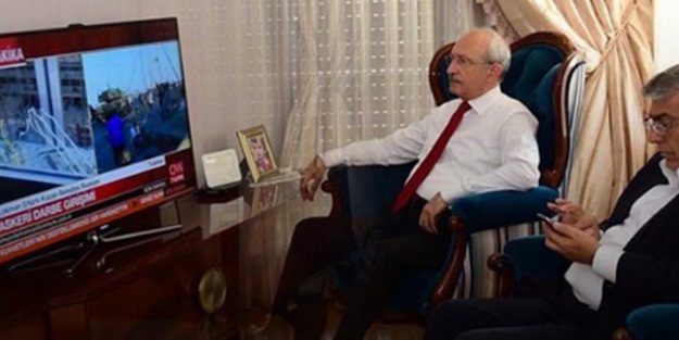 Kılıçdaroğlu darbeyi böyle izlemiş!