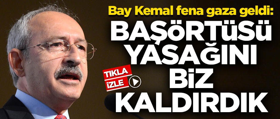 Kılıçdaroğlu fena gaza geldi! 