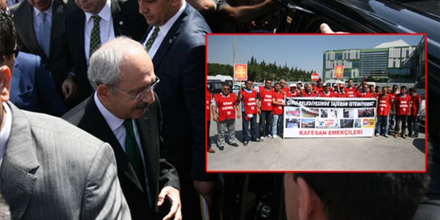Kılıçdaroğlu işçilerin yüzüne bile bakmadı