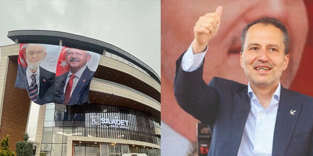 Kılıçdaroğlu posteri astıran Temel Bey’e ders! Yeniden Refah Partisi Saadet'i ezdi geçti