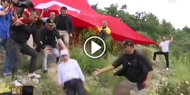 Yere kapaklanan Kılıçdaroğlu'nu yerden topladılar