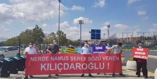 Kılıçdaroğlu ve İmamoğlu'na protesto