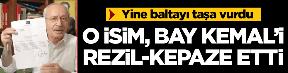 Kılıçdaroğlu yine baltayı taşa vurdu!