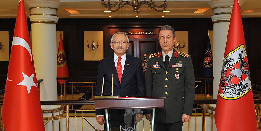Kılıçdaroğlu'ndan Orgeneral Akar'a ziyaret