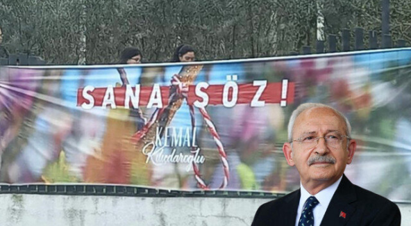 Kılıçdaroğlu’nun darağacı göndermeli pankartı büyük tepki topladı
