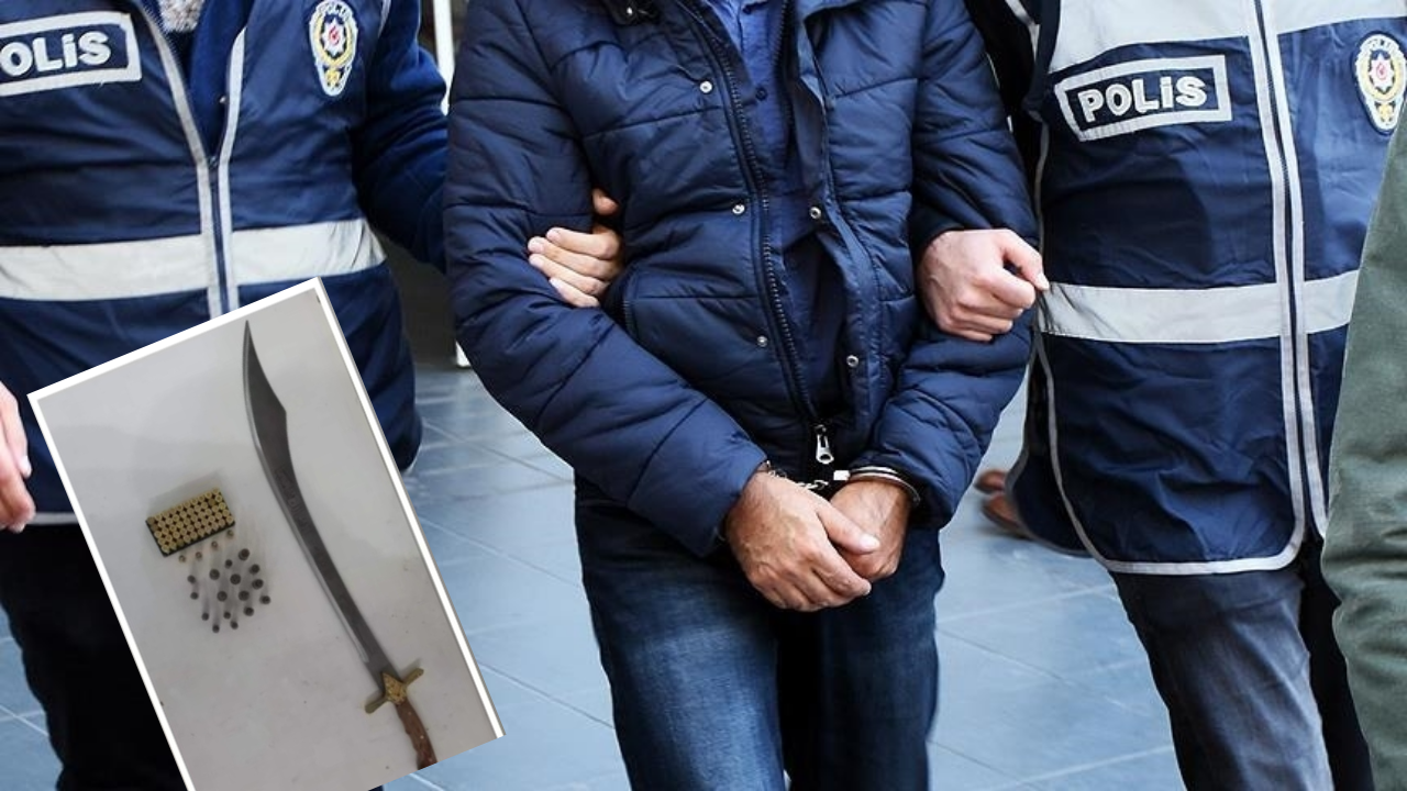 Kılıçlı maganda, suç makinesi çıktı!