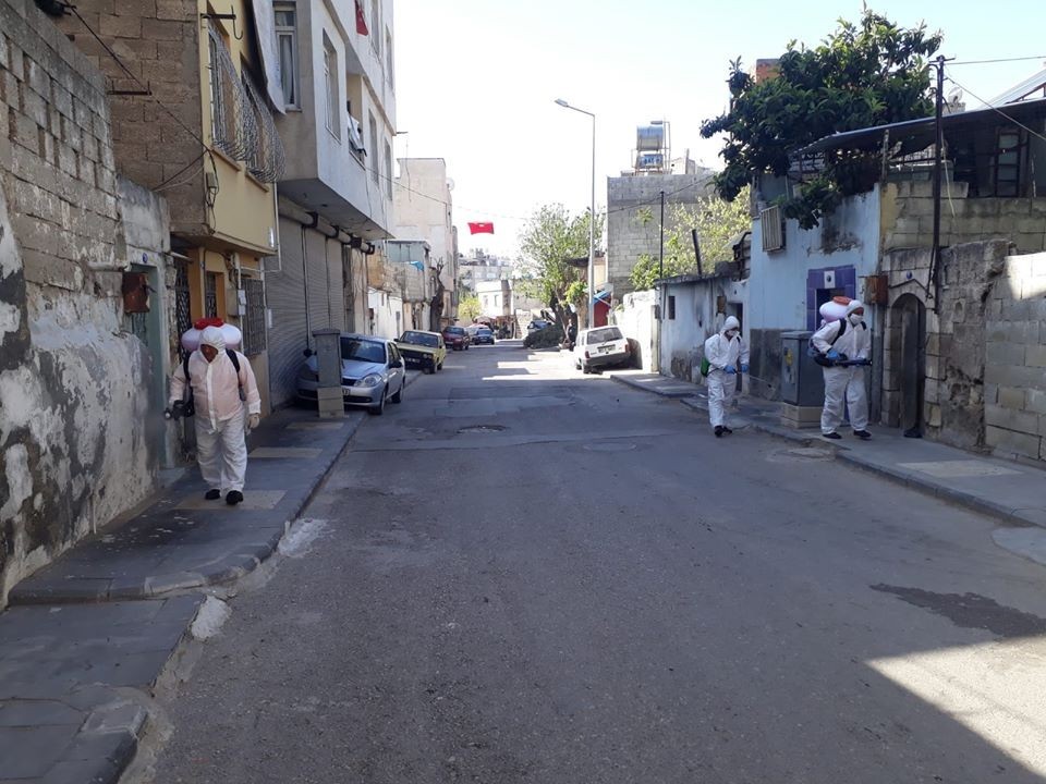 Kilis Belediyesinden korona virüs karşı mücadele 