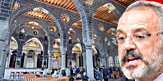 Kiliseye onarım şehitliğe yıkım