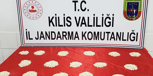 Kilis'te 5 bin uyuşturucu hap ele geçirildi