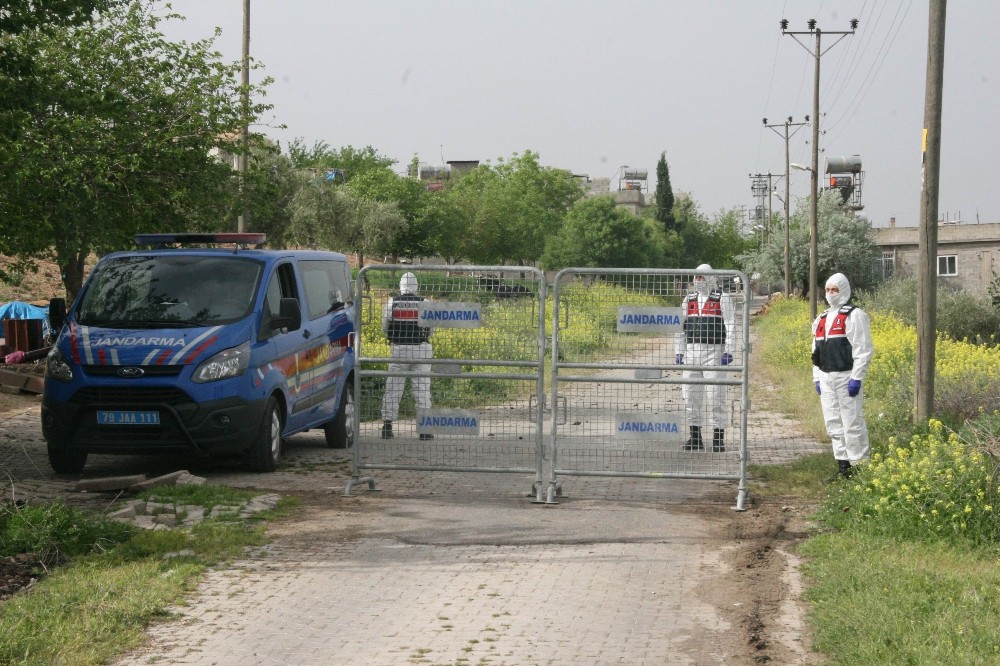 Kilis’te bir mezra karantinaya alındı 