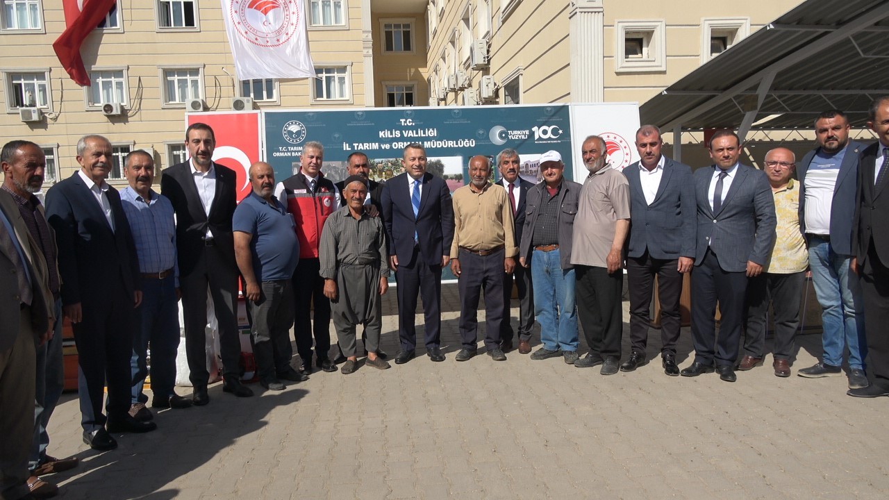 Kilis’te çiftçilere makine ve ekipman desteği