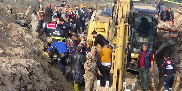 Kilis'te göçük altında kalan 2 işçi hayatını kaybetti