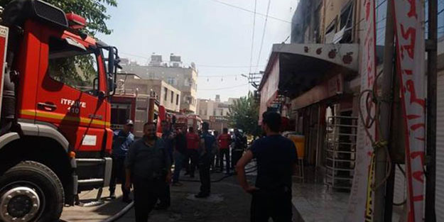 Kilis'te Suriyelilerin fırınında yangın çıktı