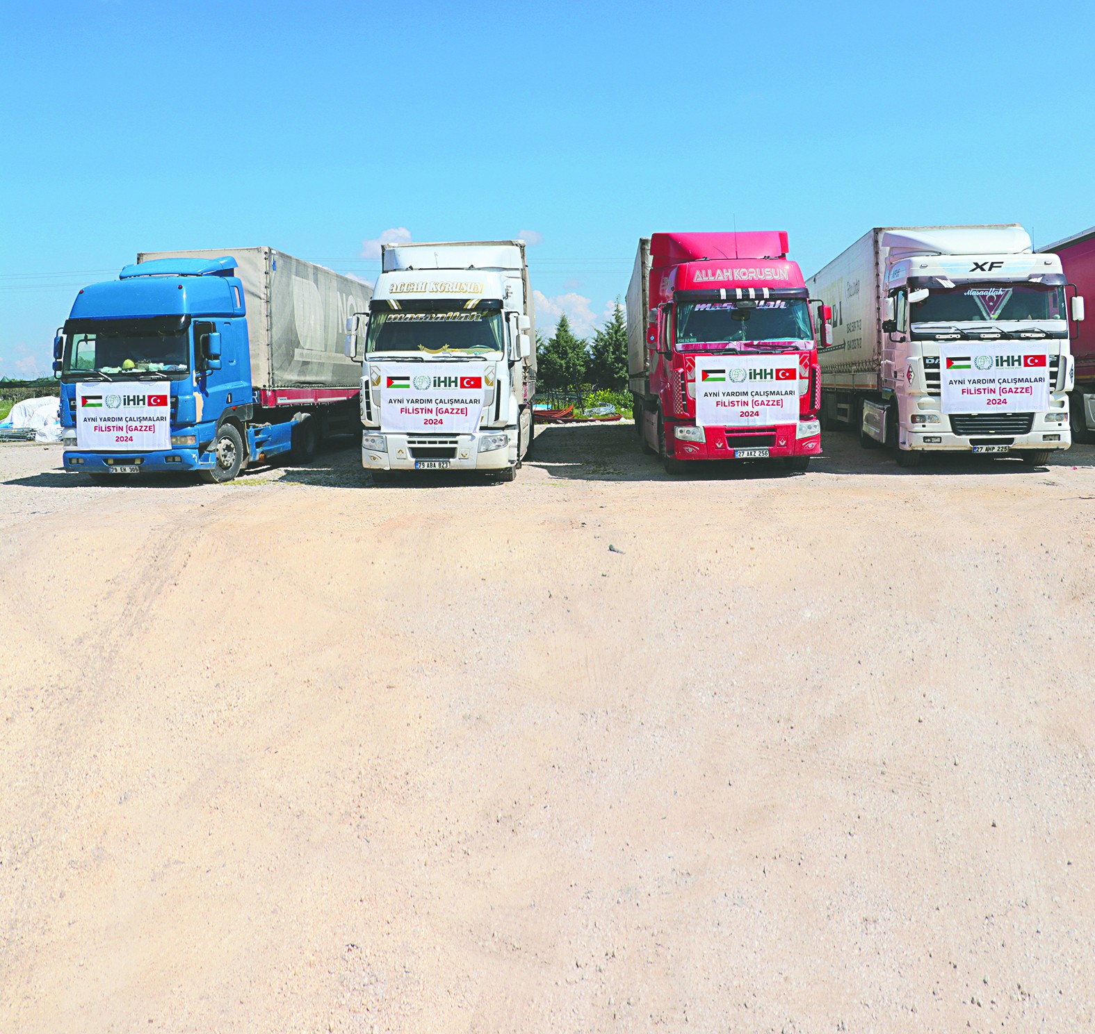 Kilis’ten Gazze’ye 10 TIR ihtiyaç malzemesi