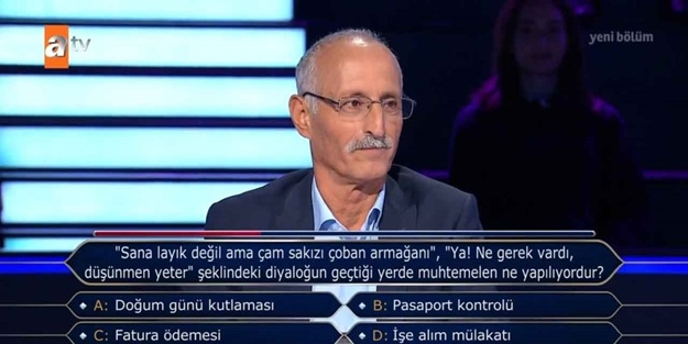 Kim Milyoner İster'e damga vuran amca! Yaptığı şey gündem oldu