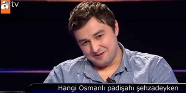 Kim Milyoner Olmak İster yarışmasında 125.000 TL'lik Osmanlı sorusu!