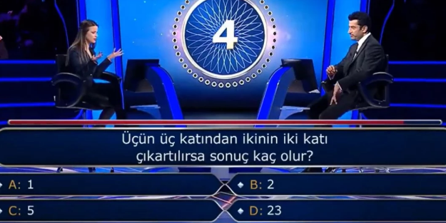Kim Milyoner Olmak İster’de garip anlar! Üniversite mezunu genç 9-4 sorusunu cevaplayamadı
