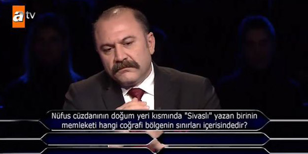 Kim Milyoner Olmak İster'de geceye damga vuran Sivas sorusu! Herkes şaştı kaldı