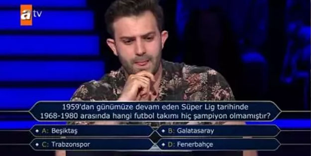 Kim Milyoner Olmak İster'e damga vuran 'Süper Lig' sorusu