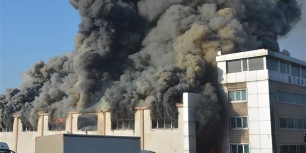 Kimyasal fabrikasındaki yangın kontrol altında