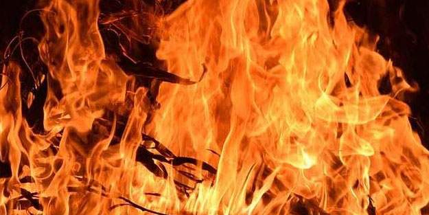 Kiracı evi ateşe verip kaçtı