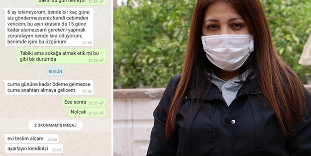 Kirasını ödeyemeyen kadına çirkin tehdit! 'Kendinizi ayarlayın'