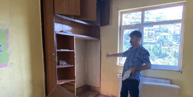 Kiraya verdiği evi böyle bulunca şok oldu