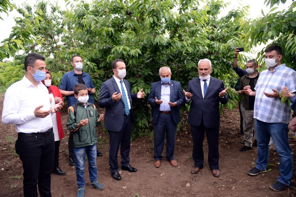 Kiraz sezonun bereketli ve bol kazançlı geçmesi için dua edildi 